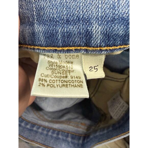 Rag and Bone Womens The Dre Jeans Size 25 - Picture 8 of 8